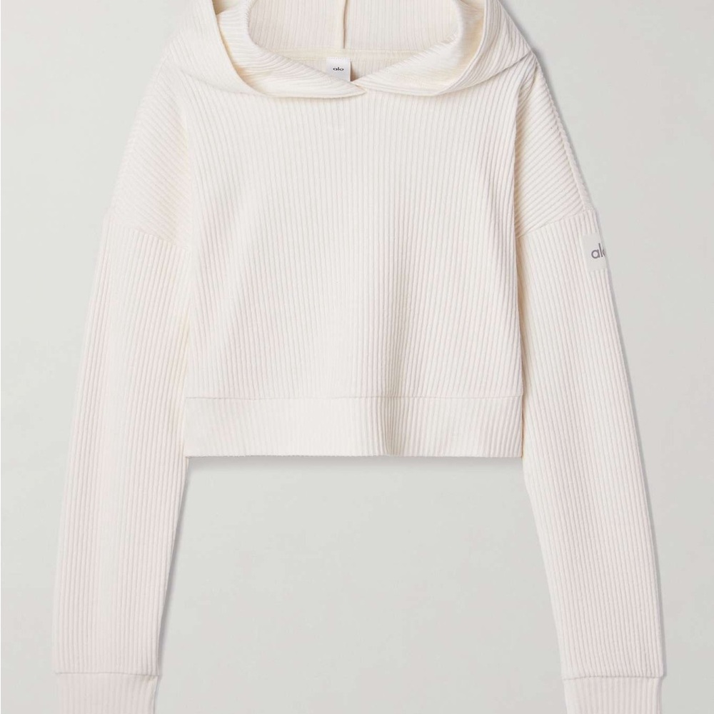 Alo Yoga Women's Cream Muse Ribbed Sweater